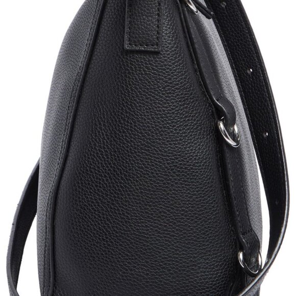 NEW $119 Tahari 13.5” large hobo crossbody bag purse black faux leather NWT - Picture 6 of 13